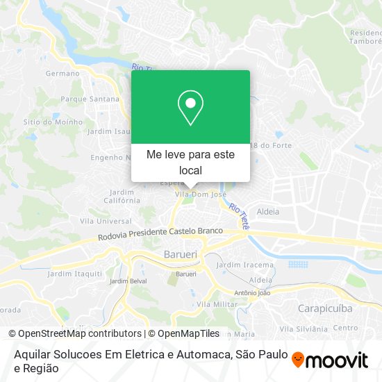 Aquilar Solucoes Em Eletrica e Automaca mapa
