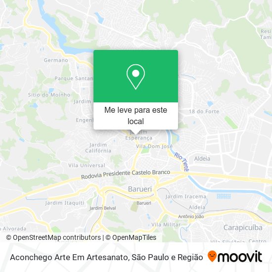 Aconchego Arte Em Artesanato mapa