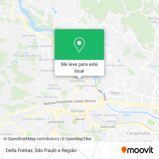 Della Freitas mapa