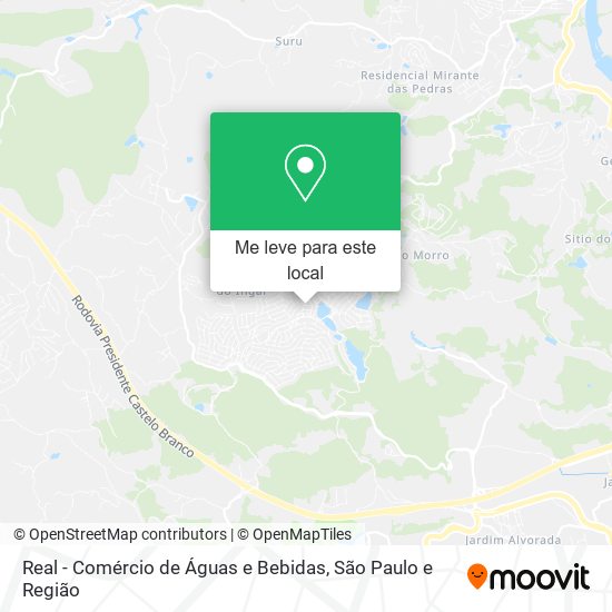 Real - Comércio de Águas e Bebidas mapa