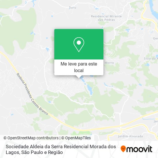 Sociedade Aldeia da Serra Residencial Morada dos Lagos mapa