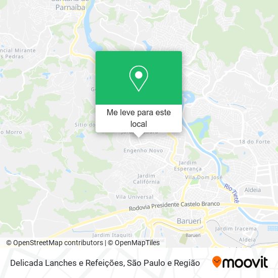 Delicada Lanches e Refeições mapa