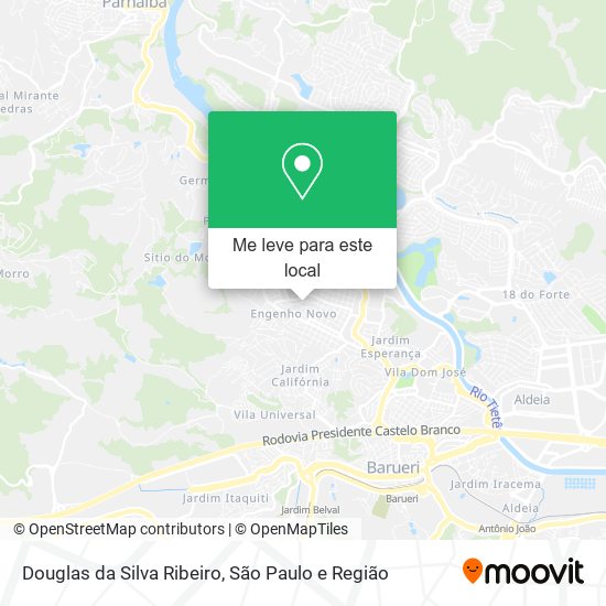 Douglas da Silva Ribeiro mapa