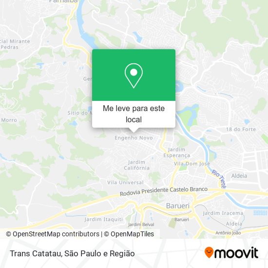 Trans Catatau mapa