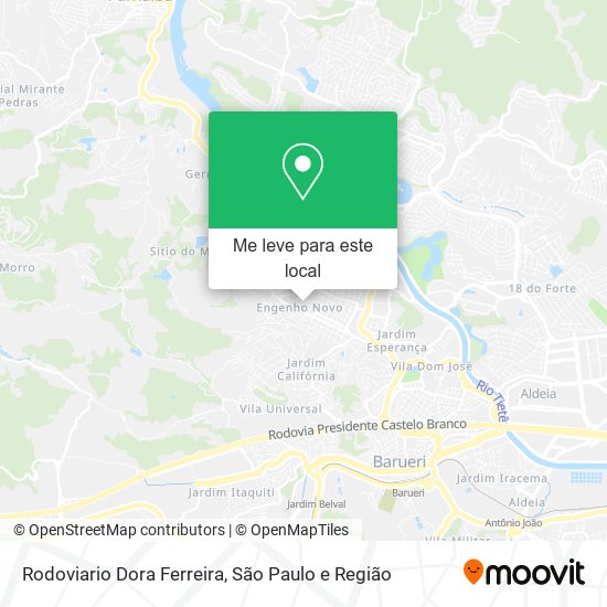 Rodoviario Dora Ferreira mapa