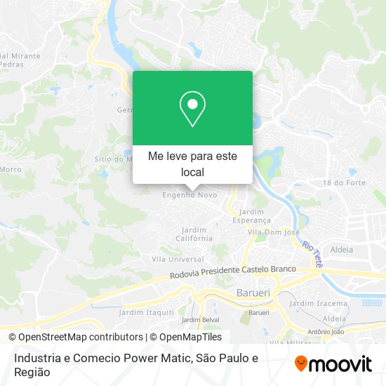 Industria e Comecio Power Matic mapa