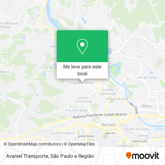 Avaniel Transporte mapa