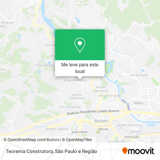 Teorema Construtora mapa