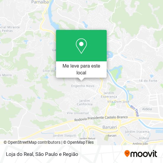 Loja do Real mapa