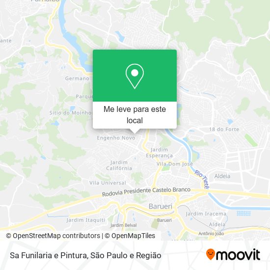 Sa Funilaria e Pintura mapa