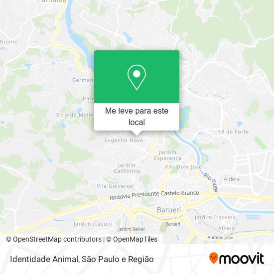 Identidade Animal mapa