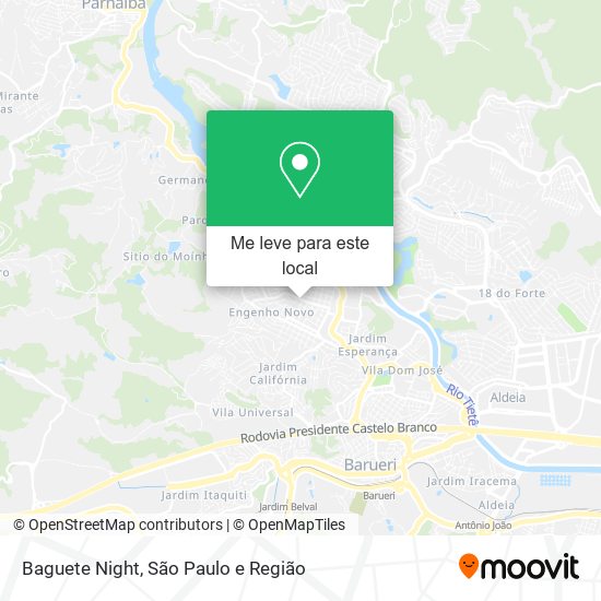 Baguete Night mapa