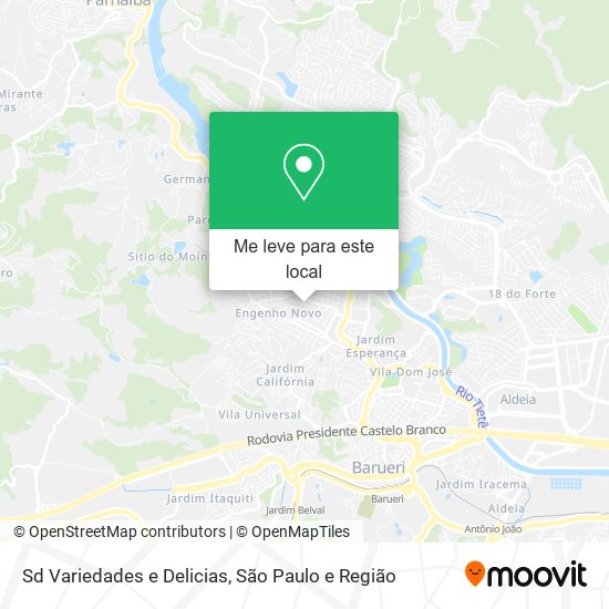 Sd Variedades e Delicias mapa