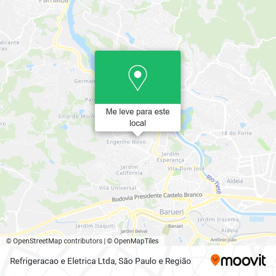 Refrigeracao e Eletrica Ltda mapa