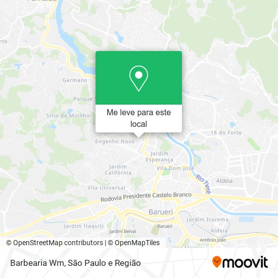 Barbearia Wm mapa