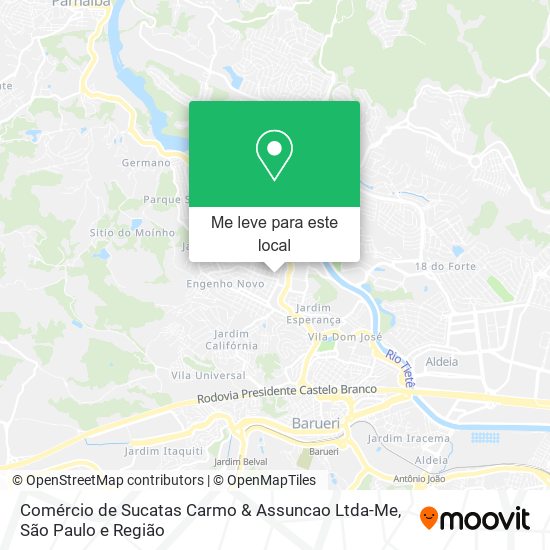 Comércio de Sucatas Carmo & Assuncao Ltda-Me mapa