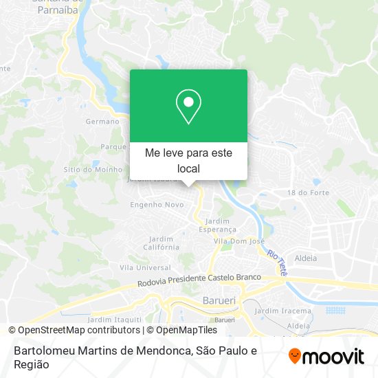 Bartolomeu Martins de Mendonca mapa