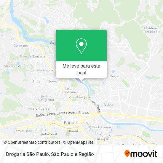 Drogaria São Paulo mapa