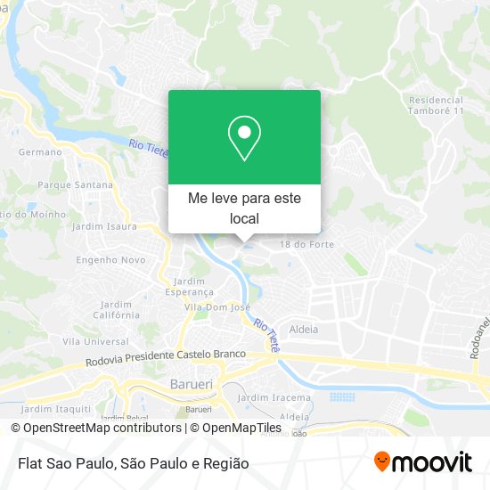 Flat Sao Paulo mapa