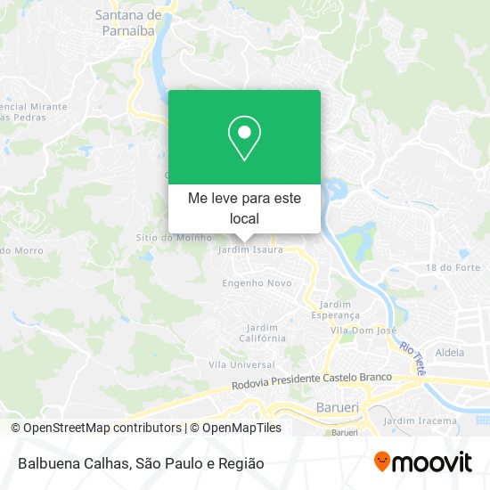 Balbuena Calhas mapa