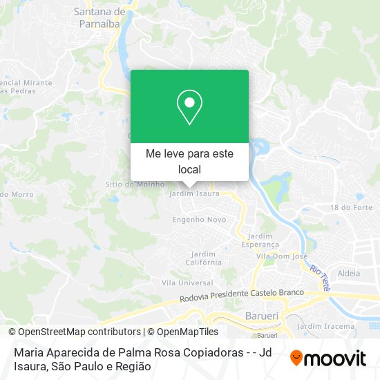 Maria Aparecida de Palma Rosa Copiadoras - - Jd Isaura mapa