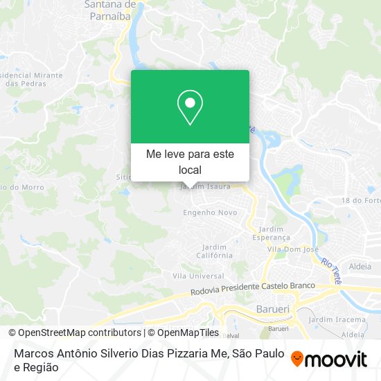 Marcos Antônio Silverio Dias Pizzaria Me mapa