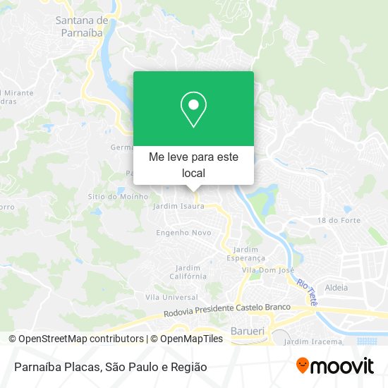 Parnaíba Placas mapa