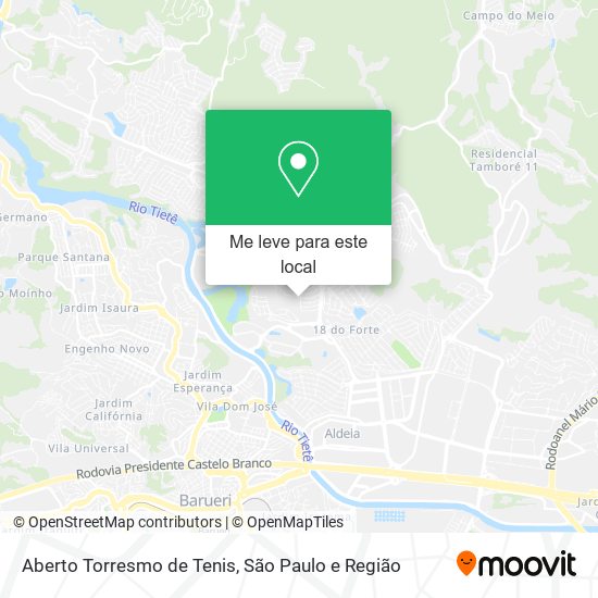 Aberto Torresmo de Tenis mapa