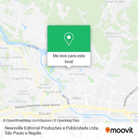 Newsville Editorial Produções e Publicidade Ltda mapa