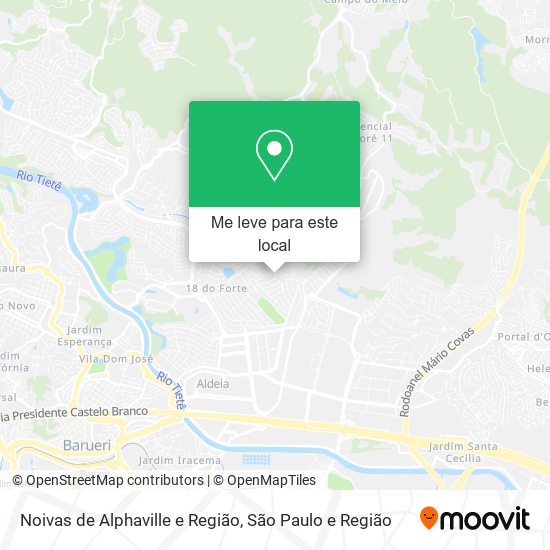 Noivas de Alphaville e Região mapa