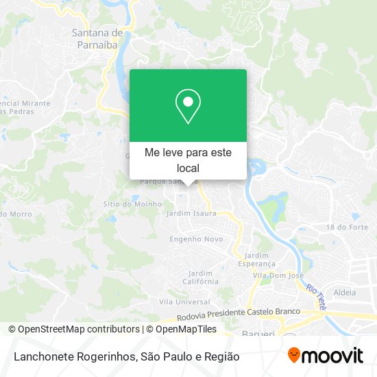 Lanchonete Rogerinhos mapa