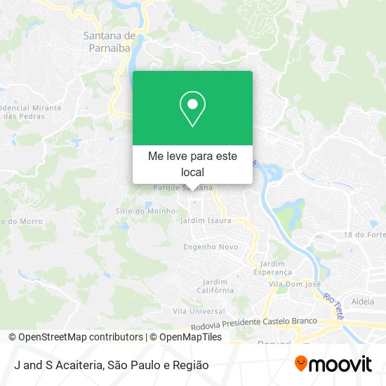 J and S Acaiteria mapa