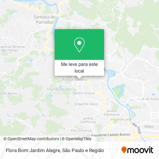 Flora Bom Jardim Alegre mapa