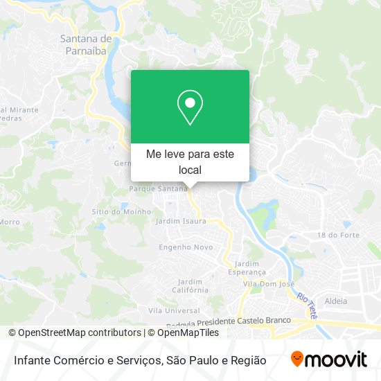Infante Comércio e Serviços mapa