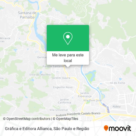 Gráfica e Editora Allianca mapa