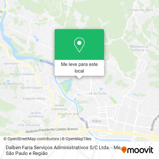 Dalben Faria Serviços Administrativos S / C Ltda. - Me mapa