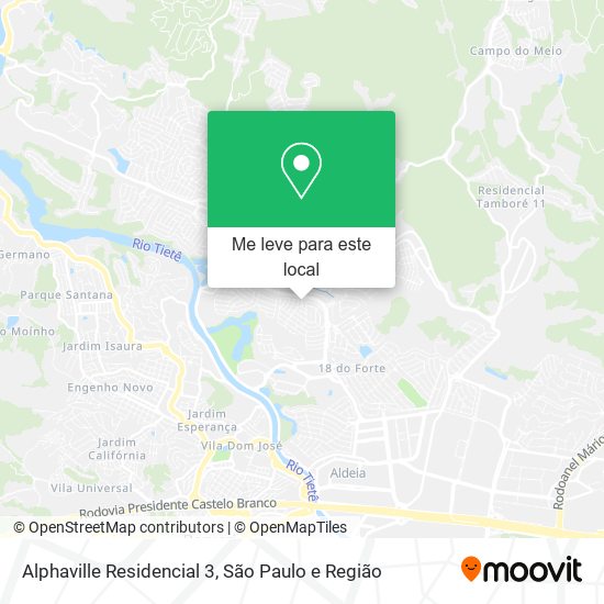 Alphaville Residencial 3 mapa