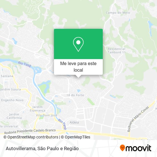 Autovillerama mapa