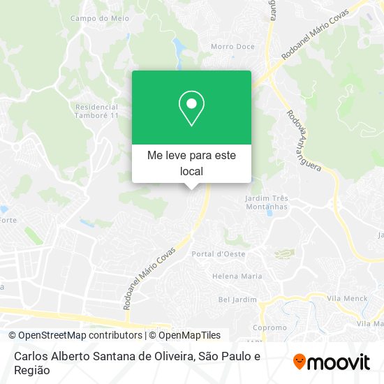 Carlos Alberto Santana de Oliveira mapa
