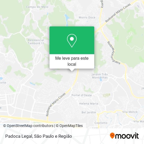 Padoca Legal mapa