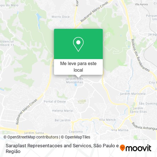 Saraplast Representacoes and Servicos mapa