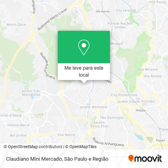 Claudiano Mini Mercado mapa