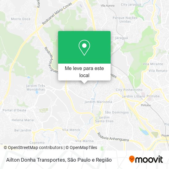 Ailton Donha Transportes mapa