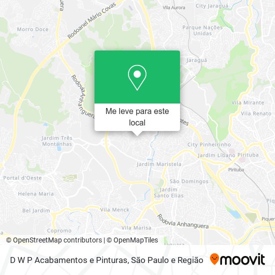 D W P Acabamentos e Pinturas mapa