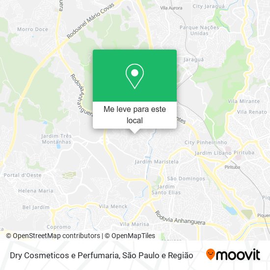 Dry Cosmeticos e Perfumaria mapa