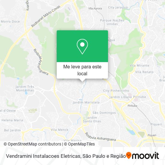 Vendramini Instalacoes Eletricas mapa