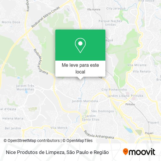 Nice Produtos de Limpeza mapa
