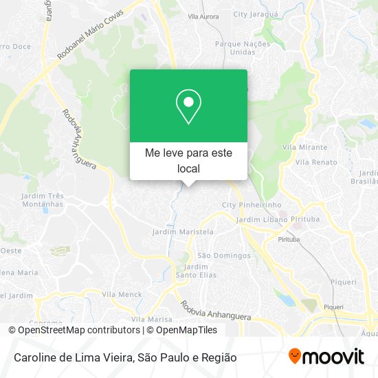 Caroline de Lima Vieira mapa