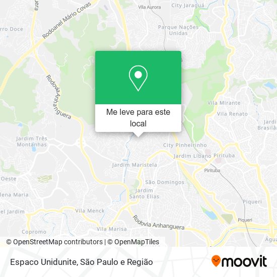 Espaco Unidunite mapa
