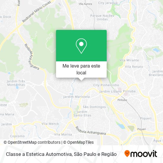 Classe a Estetica Automotiva mapa